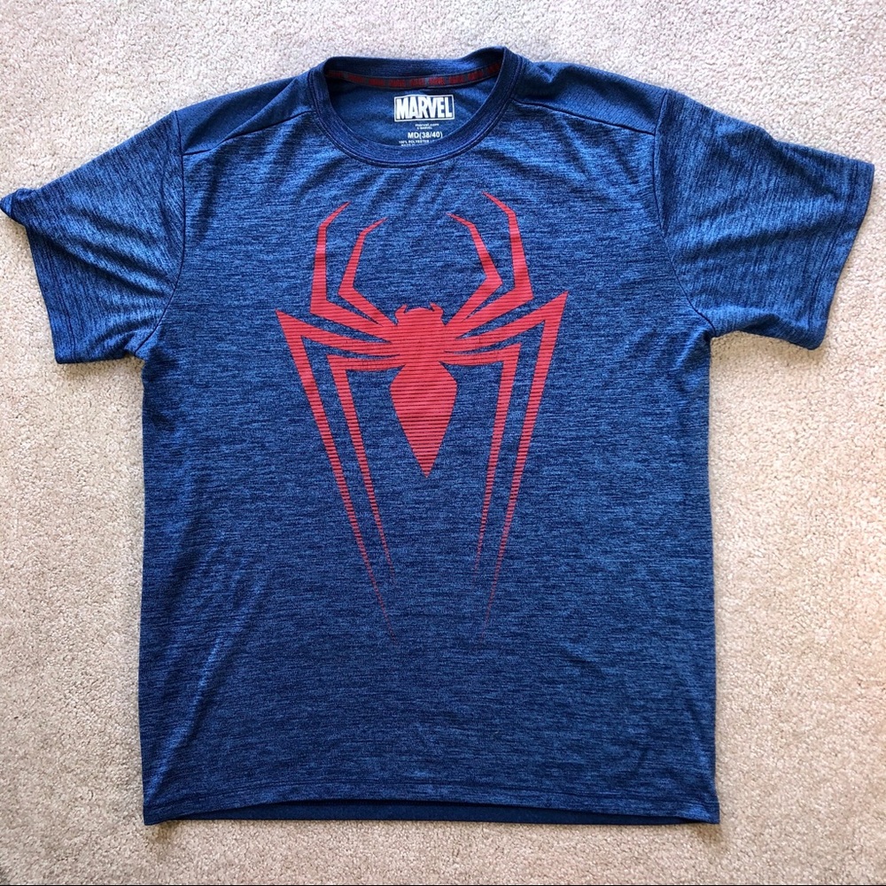Spiderman Graphic Tee Shirt Short Sleeve Marvel